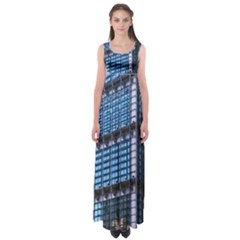 Modern Business Architecture Empire Waist Maxi Dress