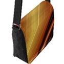 Diagonal Color Fractal Stripes In 3d Glass Frame Flap Messenger Bag (L)  View2