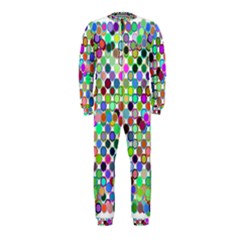 Colorful Dots Balls On White Background Onepiece Jumpsuit (kids) by Simbadda