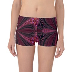 Red Ribbon Effect Newtonian Fractal Reversible Bikini Bottoms by Simbadda