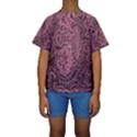 Abstract Purple Background Natural Motive Kids  Short Sleeve Swimwear View1