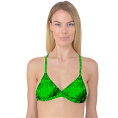 Leaf Outline Abstract Reversible Tri Bikini Top by Simbadda