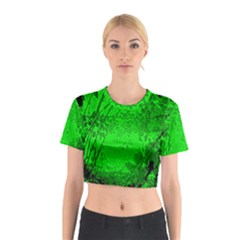 Leaf Outline Abstract Cotton Crop Top by Simbadda