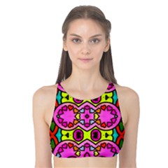 Colourful Abstract Background Design Pattern Tank Bikini Top by Simbadda