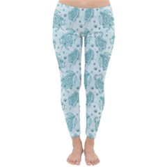 Decorative Floral Paisley Pattern Classic Winter Leggings