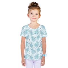 Decorative Floral Paisley Pattern Kids  One Piece Tee