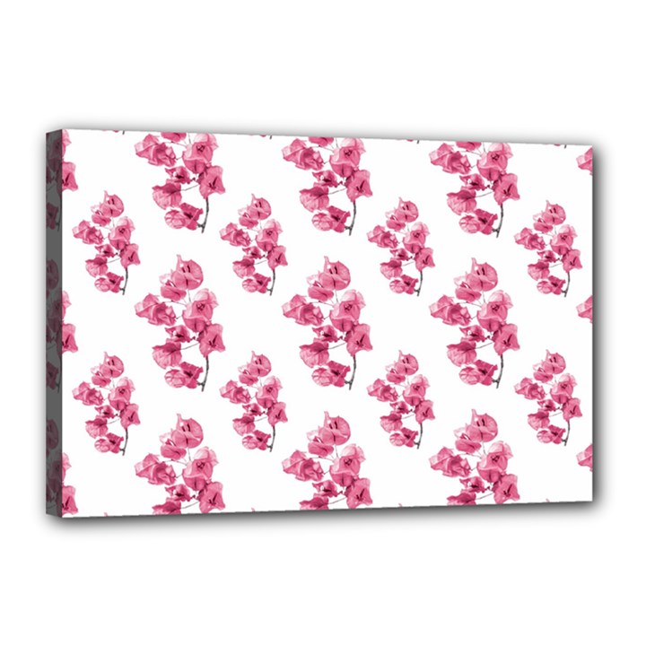 Santa Rita Flowers Pattern Canvas 18  x 12 