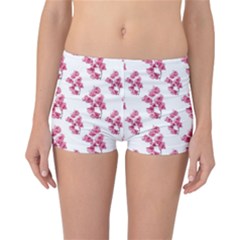 Santa Rita Flowers Pattern Reversible Bikini Bottoms by dflcprintsclothing