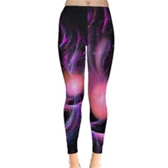 Fractal Image Of Pink Balls Whooshing Into The Distance Leggings  by Simbadda