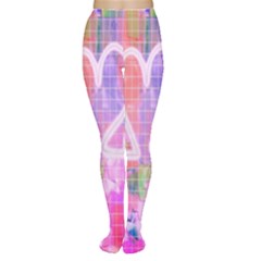 Watercolour Heartbeat Monitor Women s Tights by Simbadda