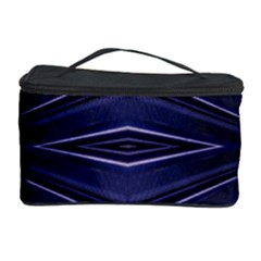 Blue Metal Abstract Alternative Version Cosmetic Storage Case by Simbadda