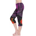 Peacock Feather Rainbow Capri Leggings  View3