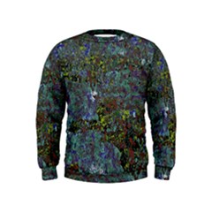 Stone Paints Texture Pattern Kids  Sweatshirt by Simbadda