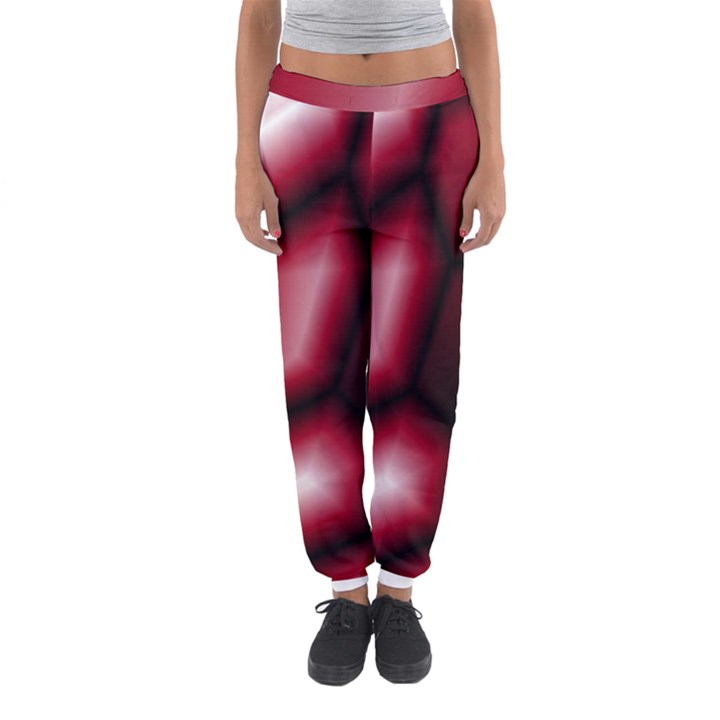 Red Abstract Background Women s Jogger Sweatpants