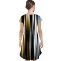 Digitally Created Striped Abstract Background Texture Cap Sleeve Nightdress View2