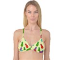 Colorful Pineapples Wallpaper Background Reversible Tri Bikini Top View3