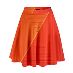 Abstract Clutter Baffled Field High Waist Skirt by Simbadda