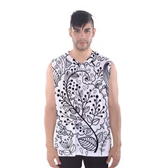 Black Abstract Floral Background Men s Basketball Tank Top