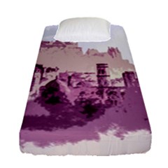 Abstract Painting Edinburgh Capital Of Scotland Fitted Sheet (single Size) by Simbadda