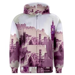 Abstract Painting Edinburgh Capital Of Scotland Men s Zipper Hoodie by Simbadda