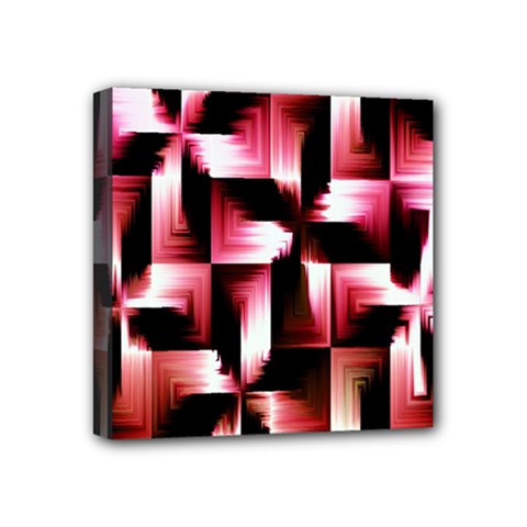 Red And Pink Abstract Background Mini Canvas 4  X 4  by Simbadda