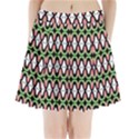 Abstract Pinocchio Journey Nose Booger Pattern Pleated Mini Skirt View1