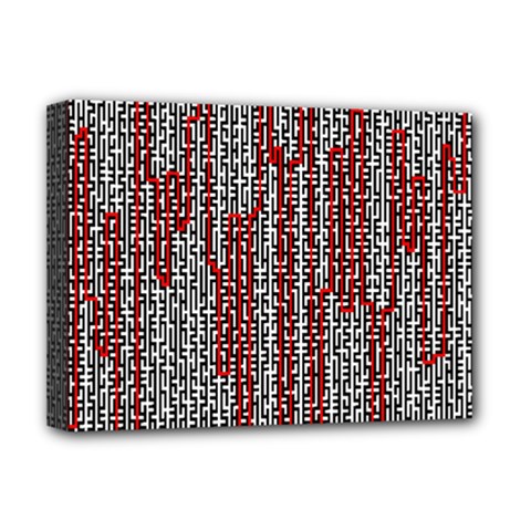 Abstract Geometry Machinery Wire Deluxe Canvas 16  X 12   by Simbadda