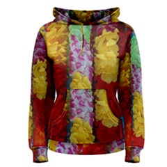 Colorful Hawaiian Lei Flowers Women s Pullover Hoodie by Simbadda