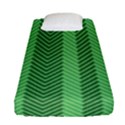 Green Herringbone Pattern Background Wallpaper Fitted Sheet (Single Size) View1