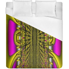 Fractal In Purple And Gold Duvet Cover (California King Size)