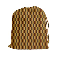 Gold Abstract Wallpaper Background Drawstring Pouches (xxl)