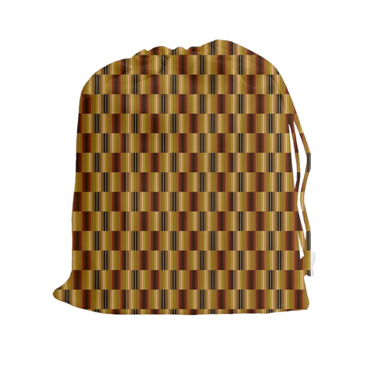 Gold Abstract Wallpaper Background Drawstring Pouches (XXL)