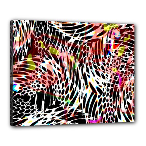 Abstract Composition Digital Processing Canvas 20  X 16  by Simbadda