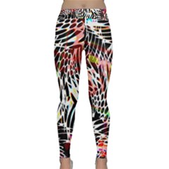 Abstract Composition Digital Processing Classic Yoga Leggings by Simbadda