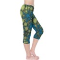 Holly Frame With Stone Fractal Background Capri Leggings  View4