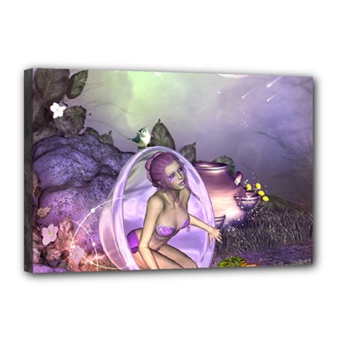 Wonderful Fairy In The Wonderland , Colorful Landscape Canvas 18  X 12  by FantasyWorld7