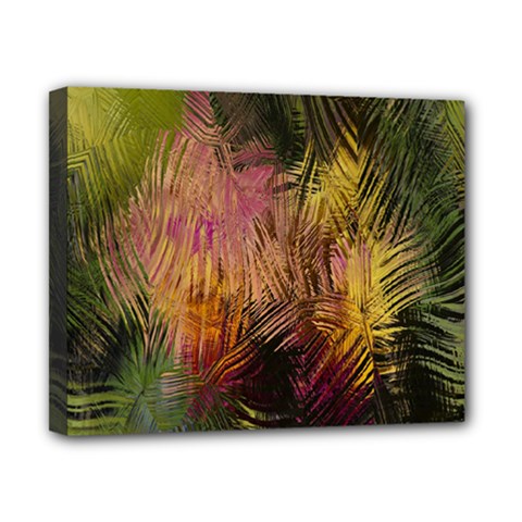 Abstract Brush Strokes In A Floral Pattern  Canvas 10  x 8 