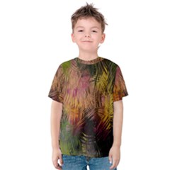 Abstract Brush Strokes In A Floral Pattern  Kids  Cotton Tee