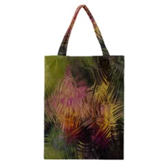 Abstract Brush Strokes In A Floral Pattern  Classic Tote Bag