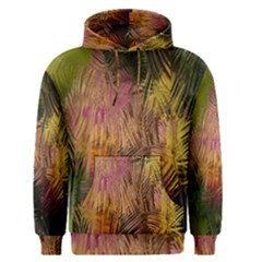 Abstract Brush Strokes In A Floral Pattern  Men s Pullover Hoodie