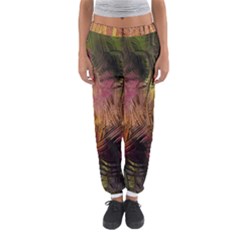 Abstract Brush Strokes In A Floral Pattern  Women s Jogger Sweatpants