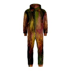 Abstract Brush Strokes In A Floral Pattern  Hooded Jumpsuit (Kids)