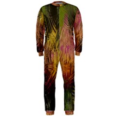 Abstract Brush Strokes In A Floral Pattern  OnePiece Jumpsuit (Men) 