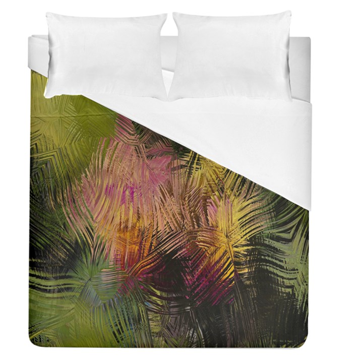 Abstract Brush Strokes In A Floral Pattern  Duvet Cover (Queen Size)