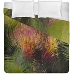 Abstract Brush Strokes In A Floral Pattern  Duvet Cover Double Side (King Size)