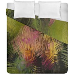Abstract Brush Strokes In A Floral Pattern  Duvet Cover Double Side (California King Size)