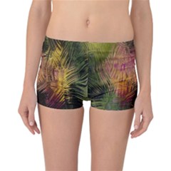 Abstract Brush Strokes In A Floral Pattern  Reversible Bikini Bottoms