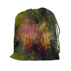 Abstract Brush Strokes In A Floral Pattern  Drawstring Pouches (xxl) by Simbadda