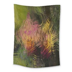 Abstract Brush Strokes In A Floral Pattern  Medium Tapestry