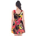 Abstract Clutter Pattern Baffled Field Scoop Neck Skater Dress View2